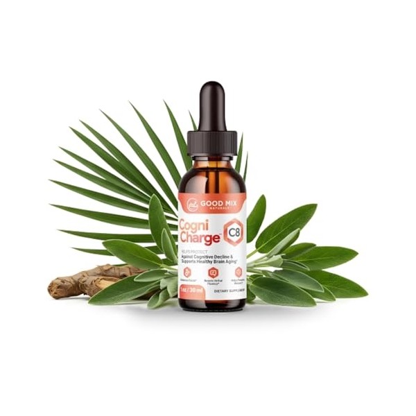 CogniCharge C8, Mental Wellness Support - Vitamin D3, K2, and