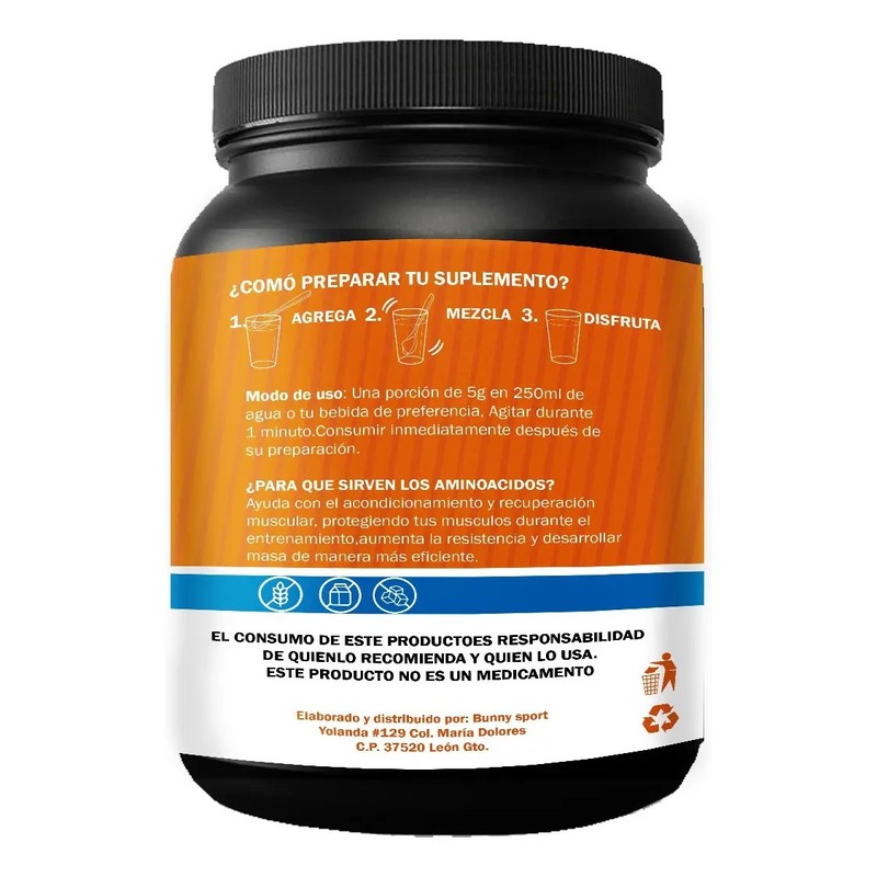 Aminoácidos En Polvo 1kg Promex 200servicios Varios Sabores
