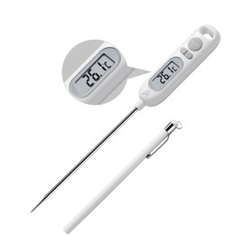 Epeios Thermometer Cooking Thermometer Cooking Thermometer -50℃～300℃ 14.1cm Probe with Hold Function Digital Water Thermometer for Meat/BBQ/Frying/Tea/Tempura/Coffee/Oil/Chocolate/Desserts/Bread