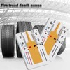 Lxtness Pack of 2 Tyre Tread Depth Gauge, Plastic Tyre
