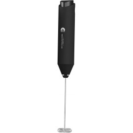 New England Stories Powerful Milk Frother Wand - Mini Handheld Milk Frother with Stainless Steel Whi