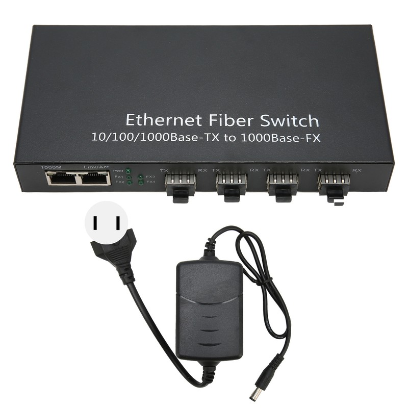 SFP Ethernet Fiber Switch Up To 120km 4 Optical Port