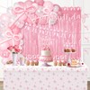 Kriyokiaa pink bow coquette birthday decorations