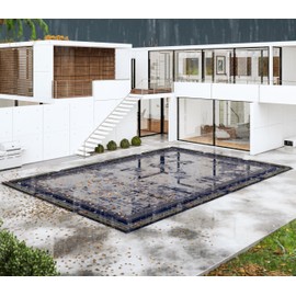 Winter Block Inground Pool Winter Cover, Fits 16’ x 32’ Rectangle, Solid Blue – Superior Strength & Durability, Treated for UV Protection, WC1632RE, 16' X 32'