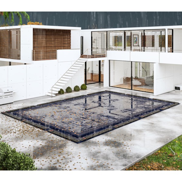 Winter Block Inground Pool Winter Cover, Fits 16’ x 32’