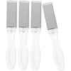 WOONEKY 4pcs Foot Care Tools Transparent Callus Removers Exfoliators for