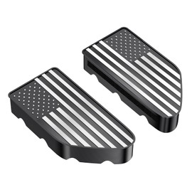 Bed Rail Stake Pocket for GMC Chevy Silverado/GMC Sierra 2500/3500HD(2020-2026), Chevy Silverado/GMC Sierra 1500(2019-2026), Truck Rear Caps Bed Rail Holes Covers (White Flag, 2PCS)