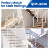 Muzata Stair Cable Railing Post 36 Inch for 25-35 Degrees