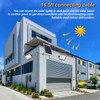 2 Pack 100W LED Solar Flood Lights Outdoor with Remote,Dusk
