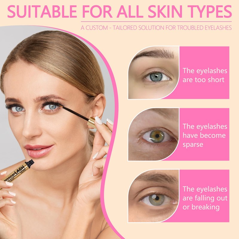Glamosoar Lash Serum Eyelash Growth Serum Lash Enhancing - Get