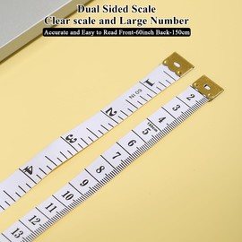 Berglander Tape Measure Body Measuring Tape Set of 4, 60inch1.5m, Soft Tape Measure, Measurement Tape, Suitable for Body Measurements.