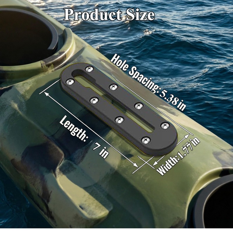 IVYSUN Kayak Track Rail - Low Profile Design for Fishing