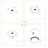 FOOC LED Surface Mounted Light Flat with Large Light Surface
