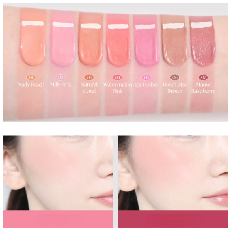 AGE20'S Velvet Haze Blusher 4.2ml, Color:02 Milky Pink