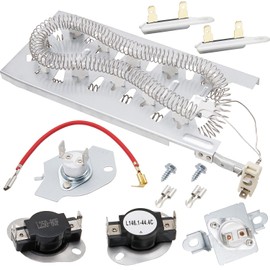 Dryer Heating Element Kit by SupHomie - Compatible with Whirlpool Dryers WED5100HW0 WED5100HW1 WED5100HW2 WED5100HW3 WED5100HC0 WED5100HC1 WED5100HC2 WED5100HC3
