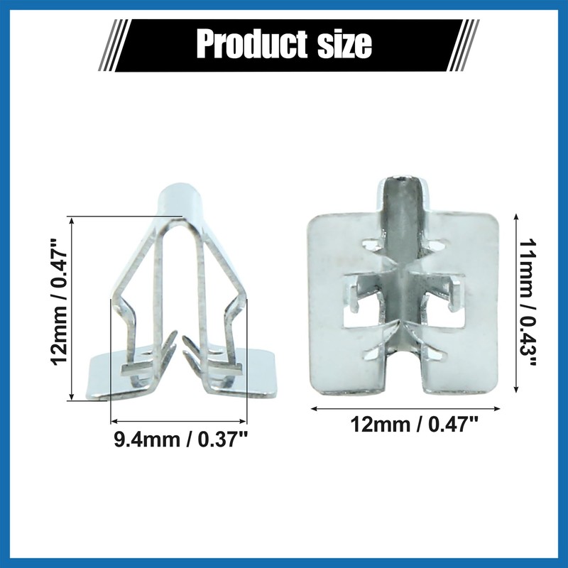 A ABSOPRO 20pcs Universal Car Console Dash Trim Metal Retainer