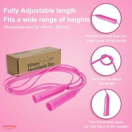 5-Pack Soft PVC Colorful Jump Ropes - Multi-Color Set for Fitness, Home Workouts, Coordination Training