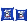 Legendary Legend Dairy Milk Cool Hero Throw Pillow