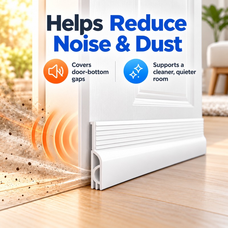 Under Door Draft Stopper for Home Insulation – Flexible Rubber