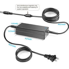 Kircuit 19V AC/DC Adapter for Charging Korg SP-280 SP280 SP280BK 88-Keys Havian 30 Digital Piano Keyboard Replacement for KA360 PSU 19VDC DC19V 19olt 19.0 Volts Power Supply Cord Charger Cable