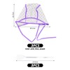 3 Pieces Hair Dye Cap, 3 Pieces Plastic Needles, Self-Contained