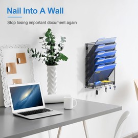 Outwolf Organizador de Archivos de Pared con Ganchos
