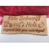 Generisch Sauna Sign Solid Beech Wood 38 x 17 cm