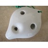 Utopia Ceramic Ocarina w. Garden Flower & Butterfly water color
