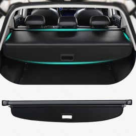 Cargo Trunk Cover Compatible with Toyota RAV4 2019-2024, Retractable Car Trunk Covers for RAV4 SUV Accessories, Rear Luggage Privacy Anti-Peeping Security Shielding Shade Screen, Carbon Fiber Material