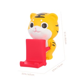 KOMBIUDA Multi Functional Tiger Phone Holder Practical Tabletop Smartphone Stand for Videos Music Calls Durable Craftsmanship Unique Design for Home Office Use