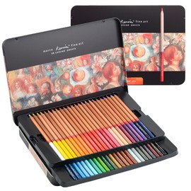 Marco Colored Pencils, Oil Colored Pencils, Set of 48 Colors, Adult Coloring Pencils, Professional Use, Premium Fine Art Oil Colored Pencils, 36 Colors, Artist Color Pencil, Adult Colored Pencils Set,