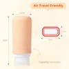 Diboniur 4 Pack Travel Bottles for Toiletries with Labels, 98ml