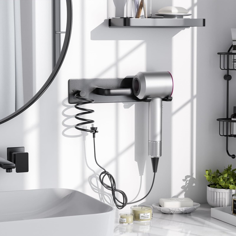 Tindbea Hair Dryer Holder Curling Iron Holder Flat Iron, Blow