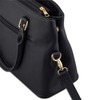 Expatrié Handtasche Damen Schwarz Julie Henkeltasche aus veganem Leder -