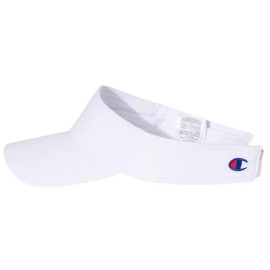 CHAMPION Washed Cotton Visor Adjustable Fit Hat Cap Golf Tennis New! - White