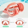 HINATAA Snorkel Set Adults, Macaron Frameless Diving Goggles, 180° Ultra