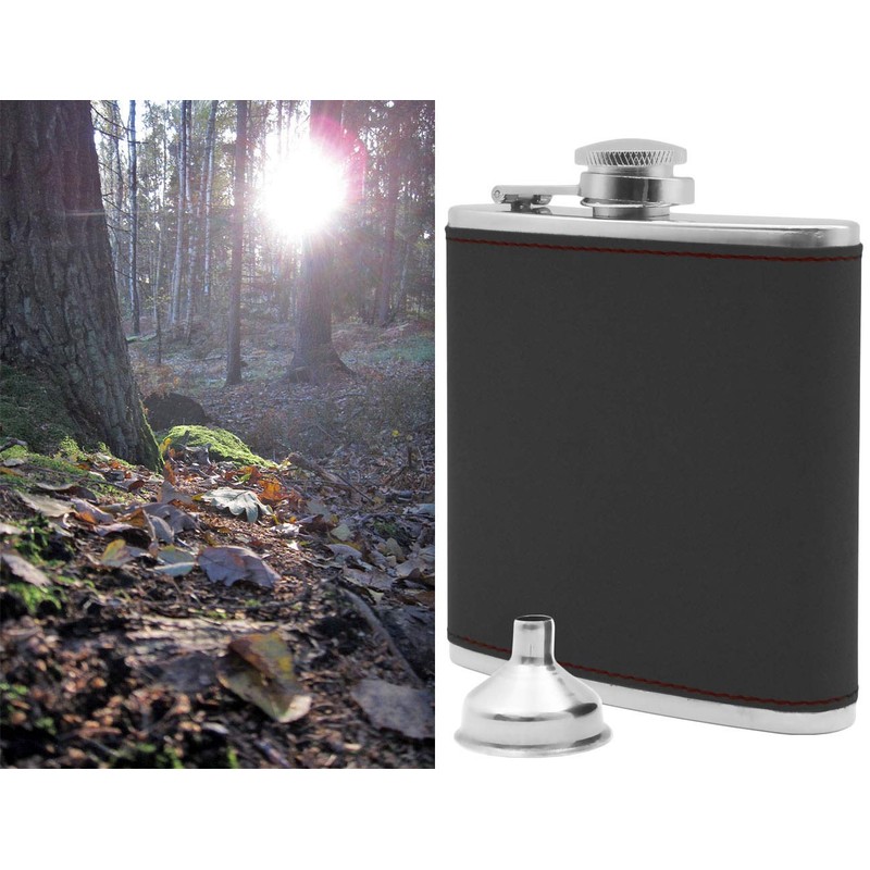 OUTDOOR SAXX Stainless Steel Hip Flask, 175 ml, Elegant Wild