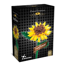 Science4you Sunflower Building Kit for Adults - Have Fun Building Sunflowers, Building Artificial Flowers, Building, Modelling & Hobby Gift for Adults & Children
