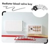 Mipcase Utility Key for Radiator Bleeding 6pcs Metal Radiator Valve