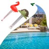 AIXXCUVQ Innovative Pool Thermometer with Flamingo Outdoor and Indoor Hot