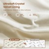 Dual-Sided Faux Rabbit Fur Throw Blanket, 50" x 60", Cream
