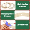 CYEAH 30 Pcs 12 Inch Wooden Wreath Frames for Crafts,