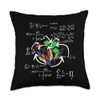 Magic-Cube math formulas chalk drawing Cult Retro Cool Throw Pillow