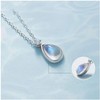 DDMX Necklace and Pendant Moonstone Necklace Sterling Silver Clavicle Chain