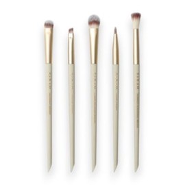 F.A.R.A.H Goals & Gold Eye Brush Set – 5 Piece Eye Brush Collection for Complete Eye Makeup Looks – Vegan, Synthetic Bristles