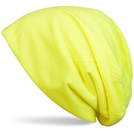 styleBREAKER Slouch, unisex classic, soft, long beanie hat, 04024018 - neon yellow