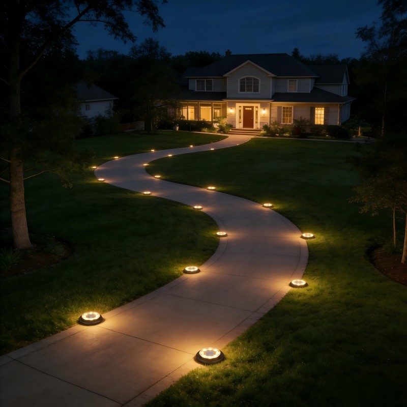Flacchi Solar Lights Outdoor Waterproof - 2-in-1 Solar Powered Ground