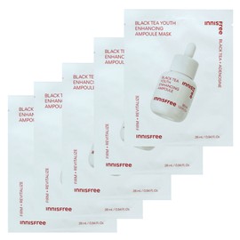 (5 sheets) Innisfree Black Tea Youth Enhancing Ampoule Mask 28ml / (5매) 이니스프리 블랙티 유스 인핸싱 앰플 마스크 28ml