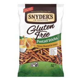 Snyder's 2 Bags Of Snyder's of Hanover, Gluten Free Pretzels, 7 Oz Honey Mustard Onion