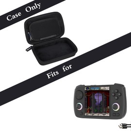 worfty Case for RG Cube/RG CubeXX/Powkiddy RGB30 Handheld Game Console, Hard Travel Carrying Storage Bag (Black)